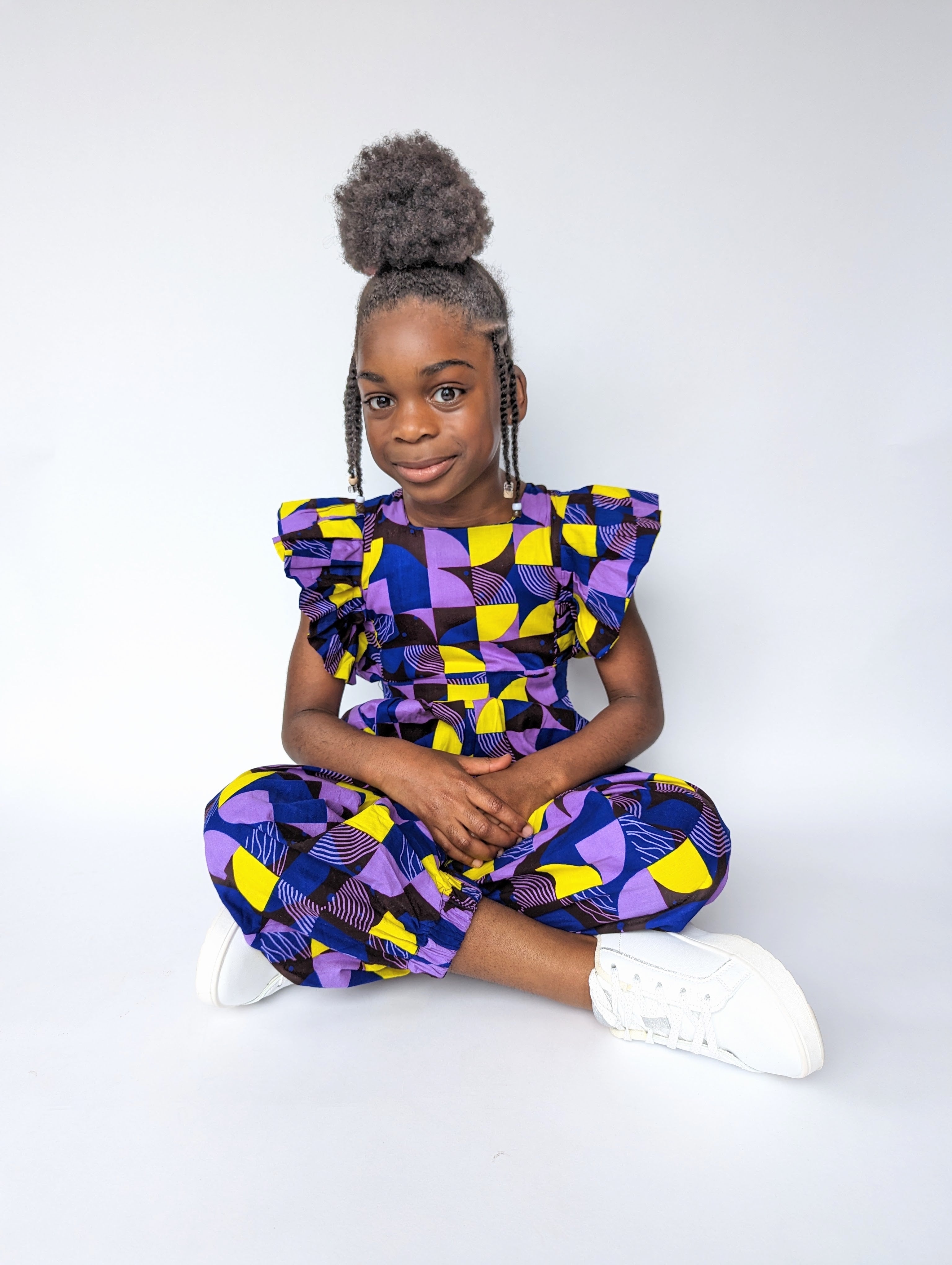 Ankara jumpsuit best sale for children